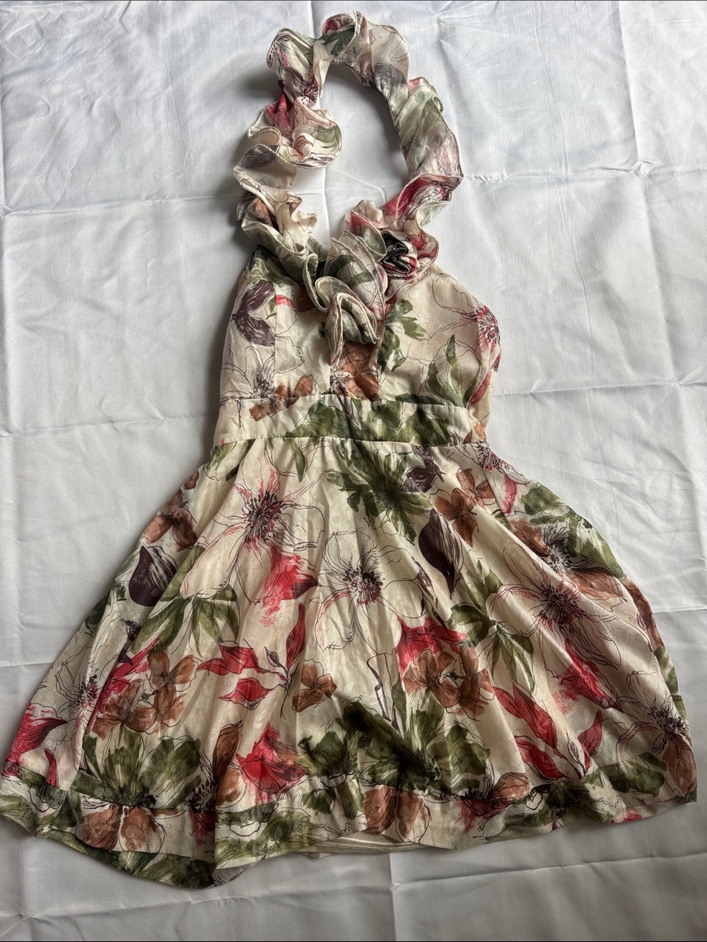 Body Central Floral Halter Dress